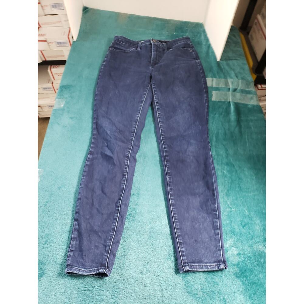 Talbots Jeans Size 2 Womens Blue Stretch Pants High Rise Ladies Jegging Ankle